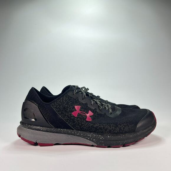 Under Armour Charged Escape Black Running Shoes 3020286-001 Women’s Size 9.5 - Picture 1 of 10